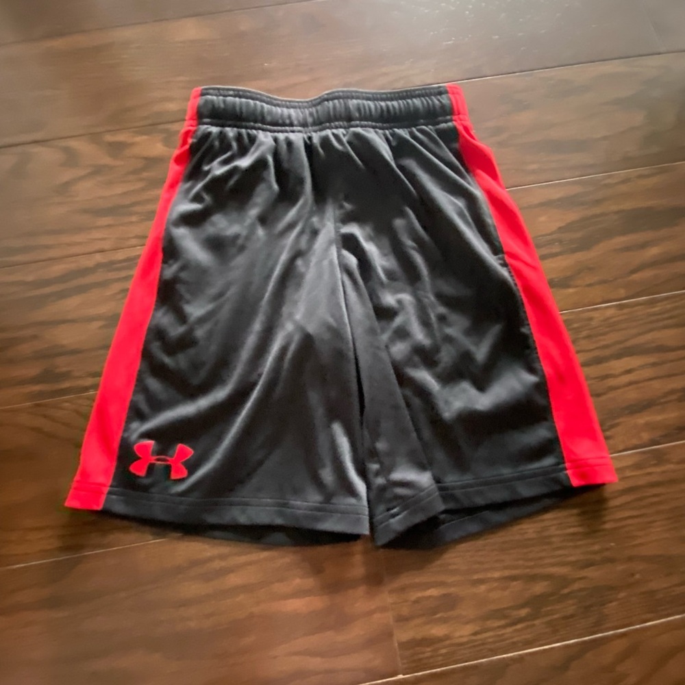 Under Armour Youth Black and Red Shorts